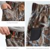 imageBASSDASH Invis Kids Youth Stretch Hunting Pants Water Resistant Breathable Camo Cargo Fishing PantAutumn Forest