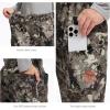 imageBASSDASH Invis Kids Youth Stretch Hunting Pants Water Resistant Breathable Camo Cargo Fishing PantGrunge Camo