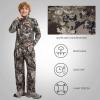 imageBASSDASH Invis Kids Youth Stretch Hunting Pants Water Resistant Breathable Camo Cargo Fishing PantGrunge Camo