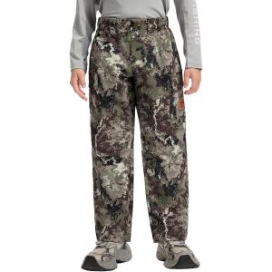 imageBASSDASH Invis Kids Youth Stretch Hunting Pants Water Resistant Breathable Camo Cargo Fishing PantGrunge Camo