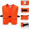 imageBASSDASH Blaze Orange Hunting Safety Vest ampamp Baseball Hat Unisex Highly Visible Water Resistant Quick Dry for Fishing HikingBlaze Orange Vest Blaze Orange Hat