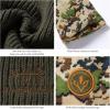 imageBASSDASH Reversible Windproof Fleece Winter Beanie Hats Thick Warm for Men Women Stretchy Fit Unisex Cuffed Knit HatArmy GreenHighland