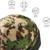 imageBASSDASH Reversible Windproof Fleece Winter Beanie Hats Thick Warm for Men Women Stretchy Fit Unisex Cuffed Knit HatArmy GreenHighland
