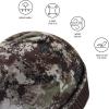 imageBASSDASH Reversible Windproof Fleece Winter Beanie Hats Thick Warm for Men Women Stretchy Fit Unisex Cuffed Knit HatBrownGrunge Camo