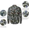 imageBASSDASH Mens Performance Button Down Shirt Long Sleeve UPF 50 for Hunting Fishing Outdoors FS23M