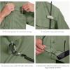imageBASSDASH UPF 50 Mens Fishing Dress Shirt Button Down Woven Short Sleeve OutdoorCypress