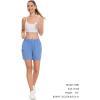imageBASSDASH Womens 5 Fishing Hiking Quick Dry Cargo Shorts with Zipper Pockets UPF 50 Water Resistant Summer Casual ShortsBlue