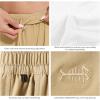 imageBASSDASH Womens 5 Fishing Hiking Quick Dry Cargo Shorts with Zipper Pockets UPF 50 Water Resistant Summer Casual ShortsKhaki