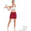 imageBASSDASH Womens 5 Fishing Hiking Quick Dry Cargo Shorts with Zipper Pockets UPF 50 Water Resistant Summer Casual ShortsRuby Wine