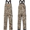 imageBASSDASH Mens Waterproof Fishing Bibs Stain Resistant Rain Pants Adjustable Lightweight PuCoated Workwear OverallsDried Reeds