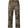imageBASSDASH Mens Insulated Hunting Pants Softshell Camo Quiet Water Resistant FleeceLined Tactical Windproof PantAutumn Forest