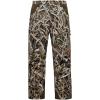 imageBASSDASH Mens Insulated Hunting Pants Softshell Camo Quiet Water Resistant FleeceLined Tactical Windproof PantDried Reeds