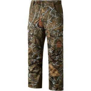 imageBASSDASH Mens Insulated Hunting Pants Softshell Camo Quiet Water Resistant FleeceLined Tactical Windproof PantAutumn Forest