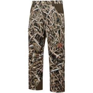 imageBASSDASH Mens Insulated Hunting Pants Softshell Camo Quiet Water Resistant FleeceLined Tactical Windproof PantDried Reeds