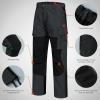 imageBASSDASH Splice Mens Waterproof Breathable Hunting Fishing PantsDark GreyBlack