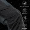 imageBASSDASH Splice Mens Waterproof Breathable Hunting Fishing PantsDark GreyBlack