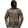 imageBASSDASH Mens Insulated Hunting Hoodie Jacket Softshell Camo Quiet Water Resistant FleeceLined Warm CoatAutumn Forest