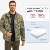 imageBASSDASH Mens Puffy Down Jacket 700FP Packable Water Resistant Puffer Insulated Warm Coat for Hunting Fishing Hiking FS49MOpen Terrain