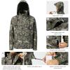 imageBASSDASH Mens Rain Suit Waterproof Breathable Durable Fishing Rain Gear Packable for Hunting Hiking Running Cycling FW12Grunge Camo