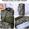 imageBASSDASH Mens Rain Suit Waterproof Breathable Durable Fishing Rain Gear Packable for Hunting Hiking Running Cycling FW12Grunge Camo