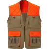 imageBASSDASH Multi Pockets Upland Field Bird Hunting Vest Blaze Orange Brown Water Resistant Rip Stop for Men WomenDark KhakiBlaze Orange