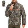 imageBASSDASH Mens Puffy Down Jacket 700FP Packable Water Resistant Puffer Insulated Warm Coat for Hunting Fishing Hiking FS49MGrunge Camo