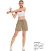 imageBASSDASH Womens 5 Fishing Shorts UPF 50 Water Resistant Quick Dry Athletic Hiking Shorts with Pockets FP05WDark Khaki