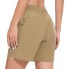 imageBASSDASH Womens 5 Fishing Shorts UPF 50 Water Resistant Quick Dry Athletic Hiking Shorts with Pockets FP05WDark Khaki