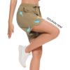 imageBASSDASH Womens 5 Fishing Shorts UPF 50 Water Resistant Quick Dry Athletic Hiking Shorts with Pockets FP05WDark Khaki
