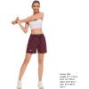 imageBASSDASH Womens 5 Fishing Shorts UPF 50 Water Resistant Quick Dry Athletic Hiking Shorts with Pockets FP05WDark Maroon