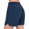 imageBASSDASH Womens 5 Fishing Shorts UPF 50 Water Resistant Quick Dry Athletic Hiking Shorts with Pockets FP05WDeep Navy Blue
