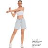 imageBASSDASH Womens 5 Fishing Shorts UPF 50 Water Resistant Quick Dry Athletic Hiking Shorts with Pockets FP05WLight Grey