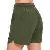 imageBASSDASH Womens 5 Fishing Shorts UPF 50 Water Resistant Quick Dry Athletic Hiking Shorts with Pockets FP05WOlive Green