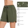 imageBASSDASH Womens 5 Fishing Shorts UPF 50 Water Resistant Quick Dry Athletic Hiking Shorts with Pockets FP05WOlive Green