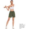 imageBASSDASH Womens 5 Fishing Shorts UPF 50 Water Resistant Quick Dry Athletic Hiking Shorts with Pockets FP05WOlive Green