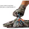 imageBASSDASH Camo Hunting Gloves Touchscreen Lightweight Glove for Warm Weather Turkey Fishing Outdoor Activities HG08Grunge Camo