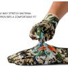 imageBASSDASH Camo Hunting Gloves Touchscreen Lightweight Glove for Warm Weather Turkey Fishing Outdoor Activities HG08Highland