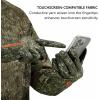 imageBASSDASH Camo Hunting Gloves Touchscreen Lightweight Glove for Warm Weather Turkey Fishing Outdoor Activities HG08Mossy Wood