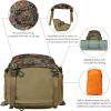 imageBASSDASH Hunting Backpack with Detachable Sub Bag ampamp Bow Rifle Holder Rain Cover Water Resistant Camo Pack HP02Autumn Forest