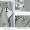 imageBASSDASH Mens 7 Fishing Shorts UPF 50 Lightweight Water Resistant Quick Dry for Hiking with Zipper Pocket FP06MAsh GreyAsh Green Camo