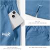 imageBASSDASH Mens 7 Fishing Shorts UPF 50 Lightweight Water Resistant Quick Dry for Hiking with Zipper Pocket FP06MBlue Ashes