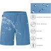 imageBASSDASH Mens 7 Fishing Shorts UPF 50 Lightweight Water Resistant Quick Dry for Hiking with Zipper Pocket FP06MBlue Ashes