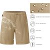 imageBASSDASH Mens 7 Fishing Shorts UPF 50 Lightweight Water Resistant Quick Dry for Hiking with Zipper Pocket FP06MDark Khaki