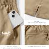 imageBASSDASH Mens 7 Fishing Shorts UPF 50 Lightweight Water Resistant Quick Dry for Hiking with Zipper Pocket FP06MDark Khaki