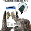 imageBASSDASH Unisex Fleece Liner Lightweight Camo Hunting Gloves Touchscreen Warm Gloves for Fishing Photography HG07Autumn Forest