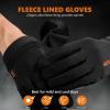 imageBASSDASH Unisex Fleece Liner Lightweight Camo Hunting Gloves Touchscreen Warm Gloves for Fishing Photography HG07Black