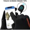 imageBASSDASH Unisex Fleece Liner Lightweight Camo Hunting Gloves Touchscreen Warm Gloves for Fishing Photography HG07Black