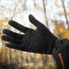 imageBASSDASH Unisex Fleece Liner Lightweight Camo Hunting Gloves Touchscreen Warm Gloves for Fishing Photography HG07Black