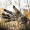 imageBASSDASH Unisex Fleece Liner Lightweight Camo Hunting Gloves Touchscreen Warm Gloves for Fishing Photography HG07Highland 