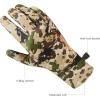 imageBASSDASH Unisex Fleece Liner Lightweight Camo Hunting Gloves Touchscreen Warm Gloves for Fishing Photography HG07Highland